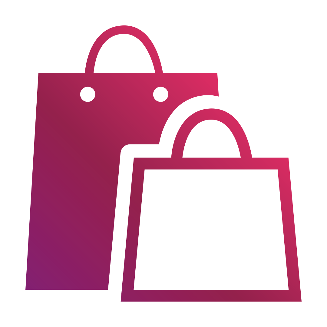 shopping bolsa icon pink